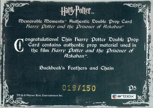 P5 - Buckbeak's Feathers and Chain - Back