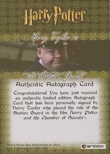 Harry Taylor as Station Guard - Back