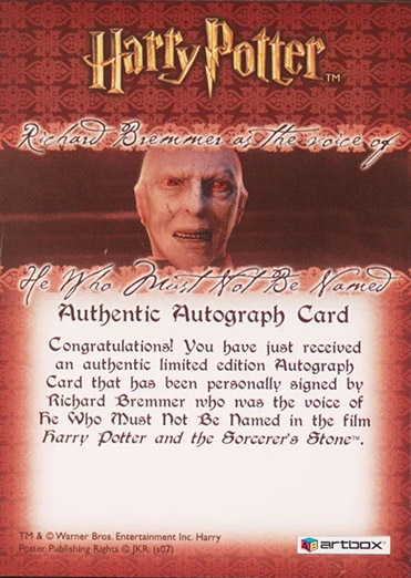 Richard Bremmer as Voldermort - Back