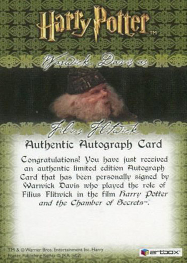 Warwick Davis as Professor Flitwick - Back