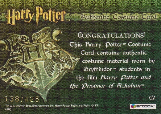 C7 - Gryffindor Students Tie - Back