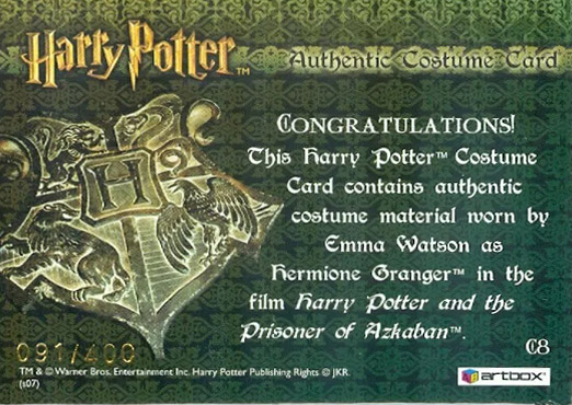 C8 - Hermione Granger's Trousers - Back