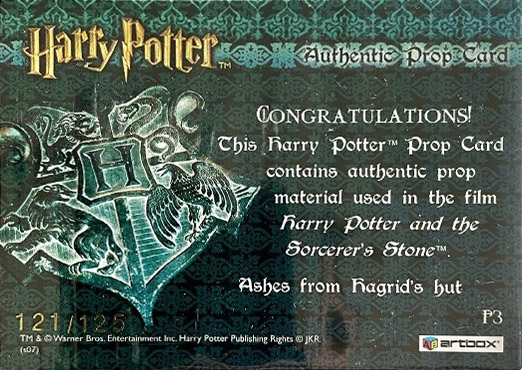 P3 - Ashes from Hagrid's Hut - Back