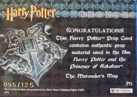 P8 - The Marauder's Map - Back