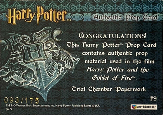 P9 - Trial Chamber Paperwork - Back