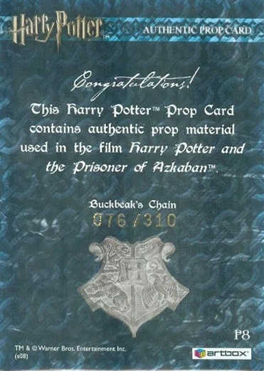 P8 - Buckbeak's Chain - Back