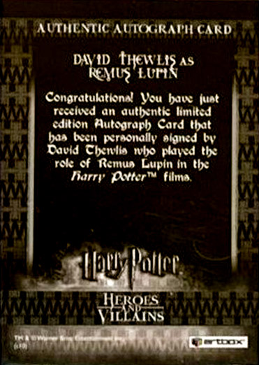 David Thewlis as Remus Lupin - Back