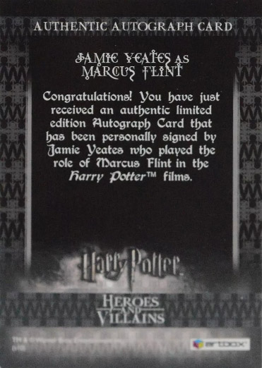 Jamie Yeates as Marcus Flint - Back