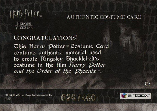 C3 - Kingsley Shacklebolt's Robes - Back