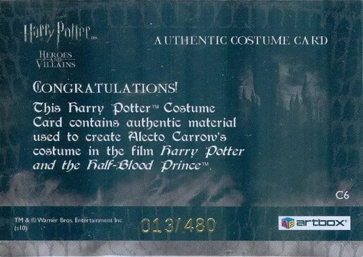 C6 - Alecto Carrow's Robes - Back