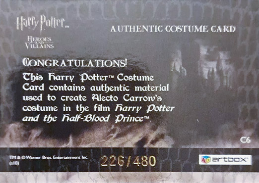 C6 - Alecto Carrow's Robes - Back