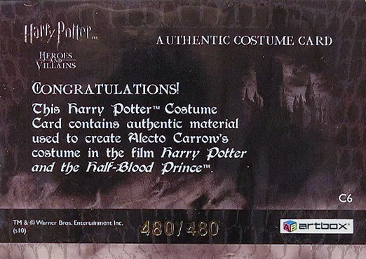 C6 - Alecto Carrow's Robes - Back