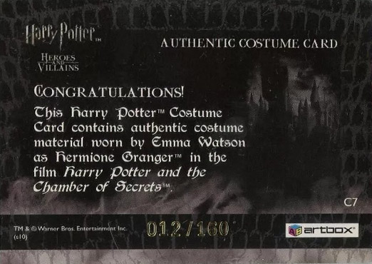 C7 - Hermione Granger's School Uniform - Back