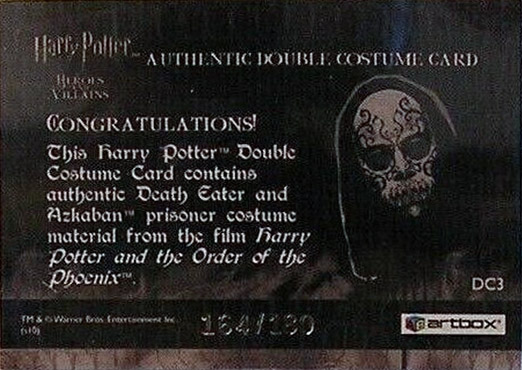 DC3 - Death Eater and Azkaban Prisoner Costume - Back