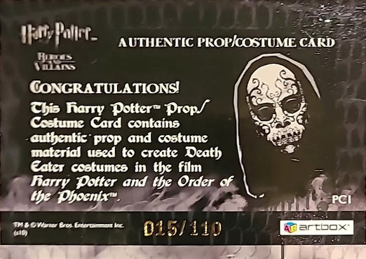 PC1 - Death Eater Mask and Costume - Back