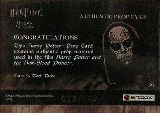 P1 - Harry's Test Tube - Back