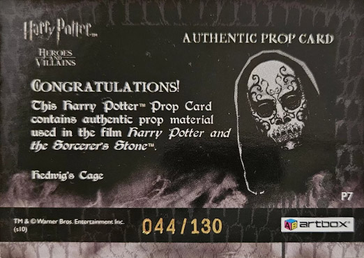 P7 - Hedwig's Cage - Back