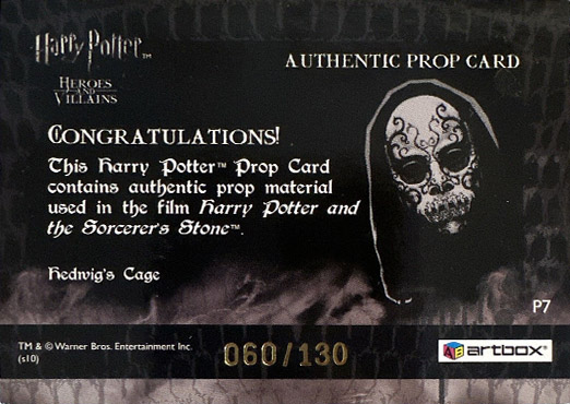 P7 - Hedwig's Cage - Back