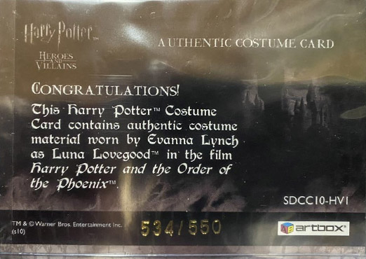 SDCC10-HV1 - Luna Lovegood - Back